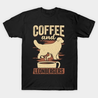 Coffee And Leonbergers Dog Lover Gift T-Shirt